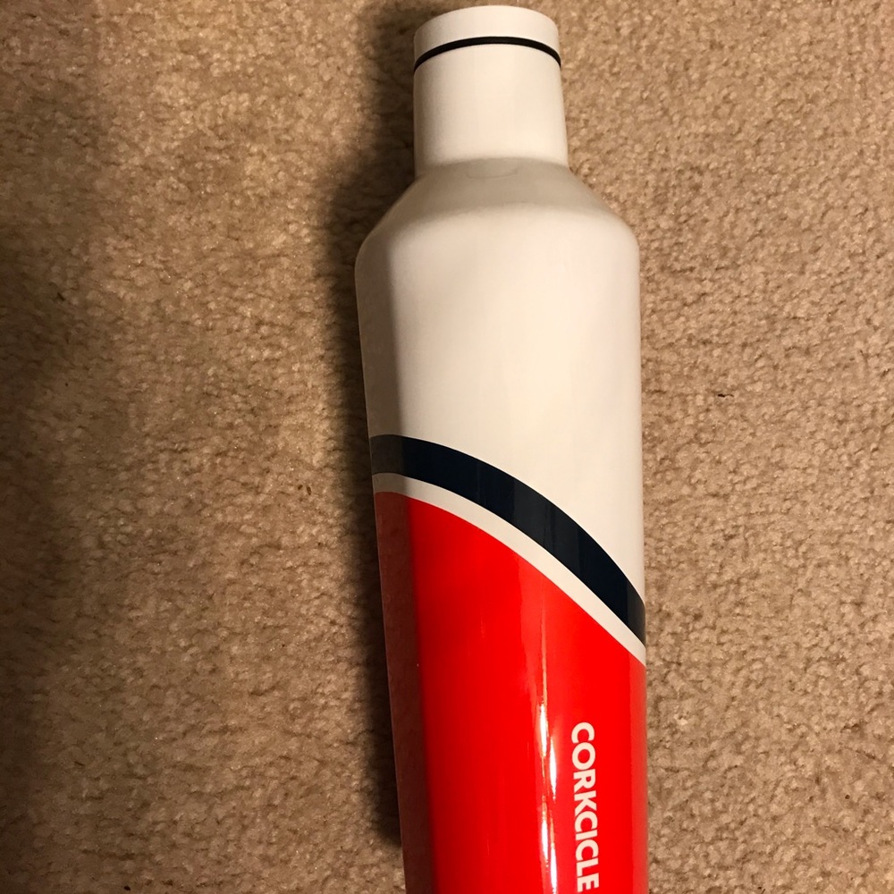 Corkcicle red white blue 16oz canteen bottle
